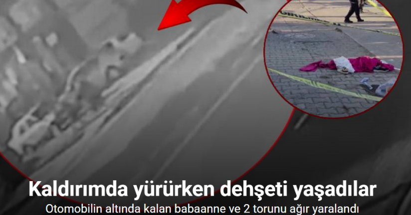 Kaldırımda yürürken dehşeti yaşadılar