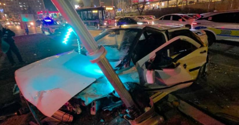 Polisten kaçarken kaza yaptı: 3 yaralı