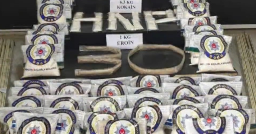 Hakkari’de 87 kilo 500 gram uyuşturucu ele geçirildi