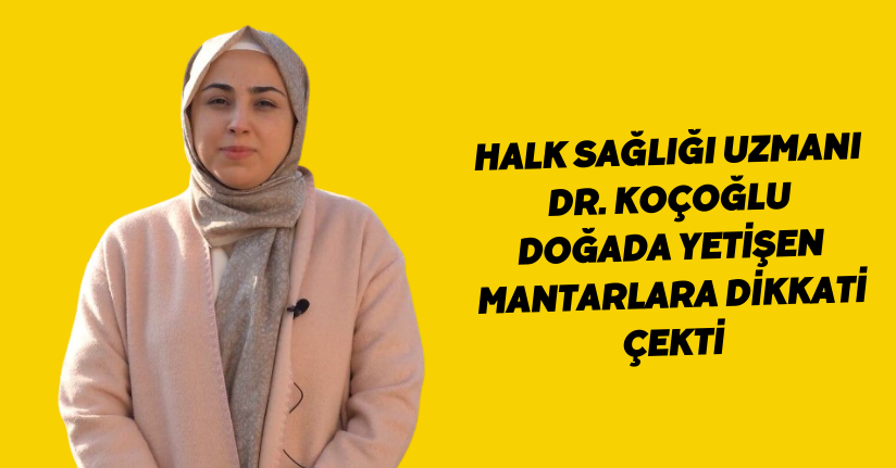 Halk Sağlığı Uzmanı Dr. Koçoğlu doğada yetişen mantarlara dikkati çekti
