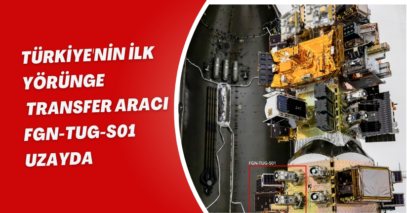  Türkiye'nin ilk yörünge transfer aracı FGN-TUG-S01 uzayda 