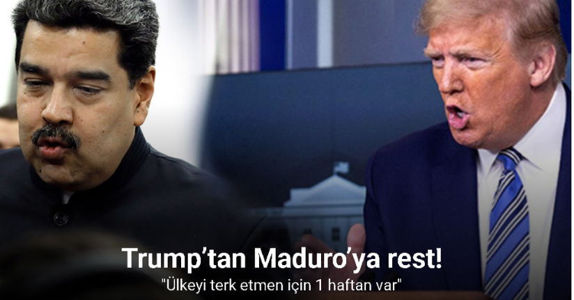 Trump’tan Maduro’ya 