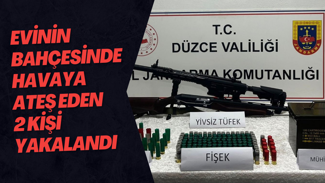 Evinin Bahçesinde Havaya Ateş Eden 2 Kişi Yakalandı