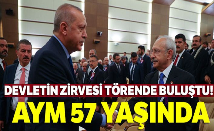 Cumhurbaşkanı Erdoğan Yüce Divan Salonundaki törene katıldı