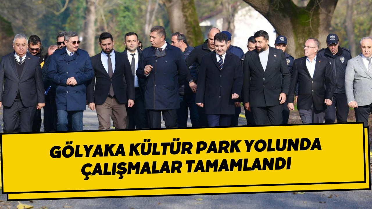 Gölyaka Kültür Park Yolunda Çalışmalar Tamamlandı