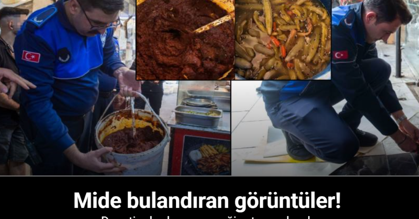 Dönerciden kurtlu salça ve turşu çıktı