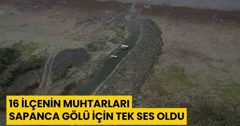 16 ilçenin muhtarları Sapanca Gölü için tek ses oldu