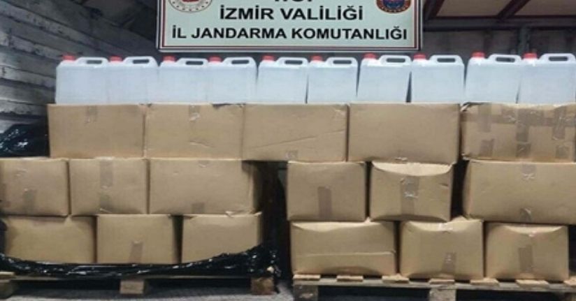 Kamyonette 860 litre etil alkol ele geçirildi