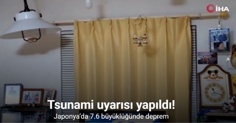 Japonya’da 7.6 büyüklüğünde deprem: Tsunami uyarısı yapıldı