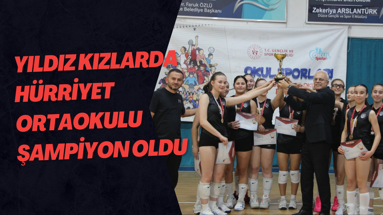 Yıldız Kızlarda Hürriyet Ortaokulu Şampiyon Oldu