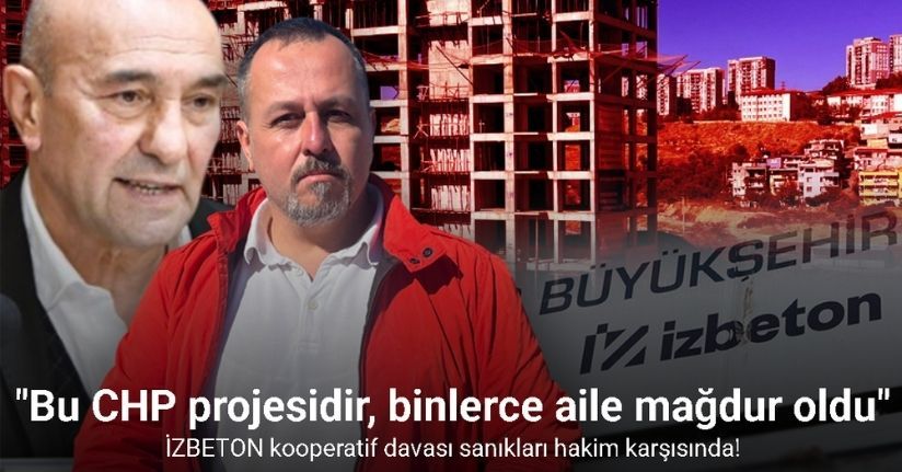 İZBETON kooperatif davası sanıkları hakim karşısında