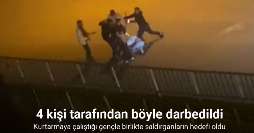 Karabük’te bir genç, 4 kişi tarafından böyle darbedildi
