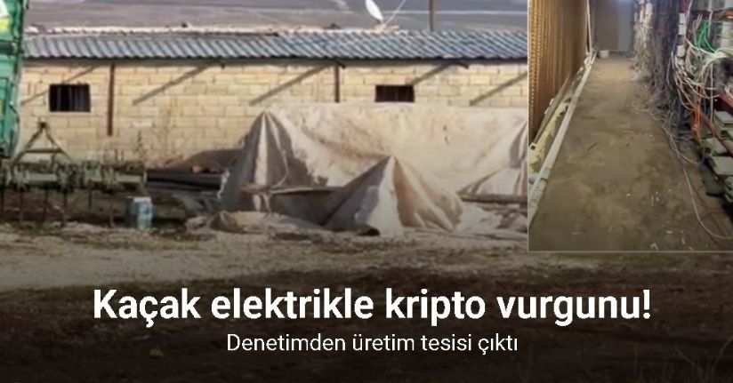 Elektrik denetiminden gizli kripto üretim tesisi çıktı