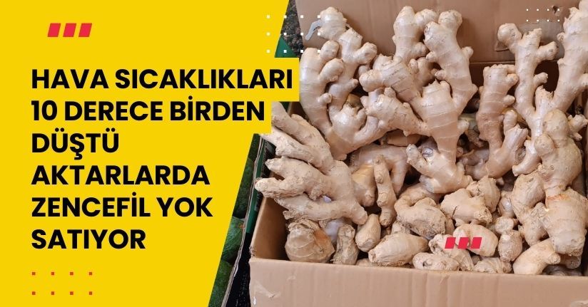 Hava sıcaklıkları 10 derece birden düştü, aktarlarda zencefil yok satıyor