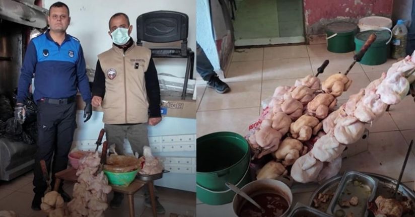 Zabıta ekiplerinin ‘Leş kokusu var’ dediği dönercide mide bulandıran görüntü