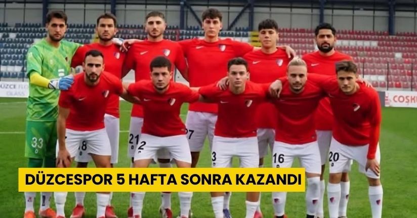  Düzcespor galibiyet hasretine son verdi
