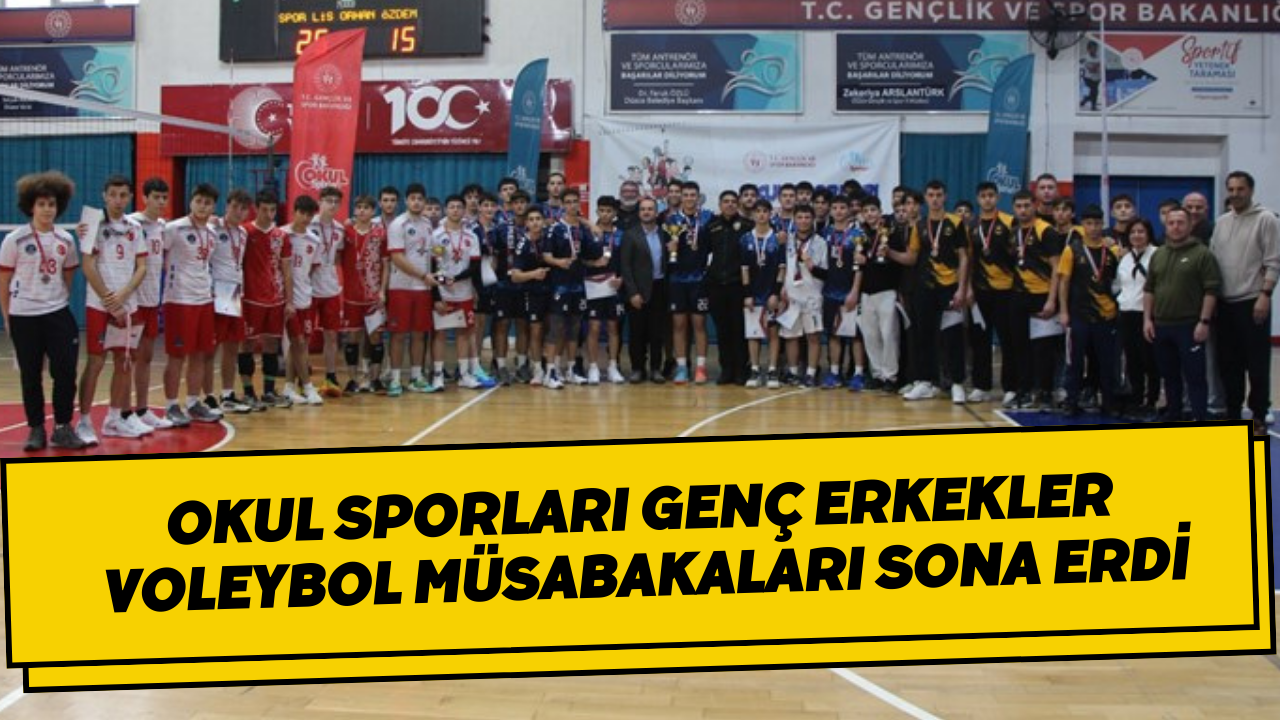 Okul Sporları Genç Erkekler Voleybol Müsabakaları Sona Erdi
