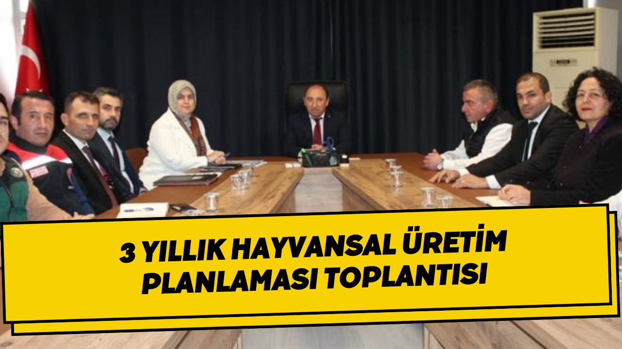 Düzce’de 3 Yıllık Hayvansal Üretim Planlaması Toplantısı