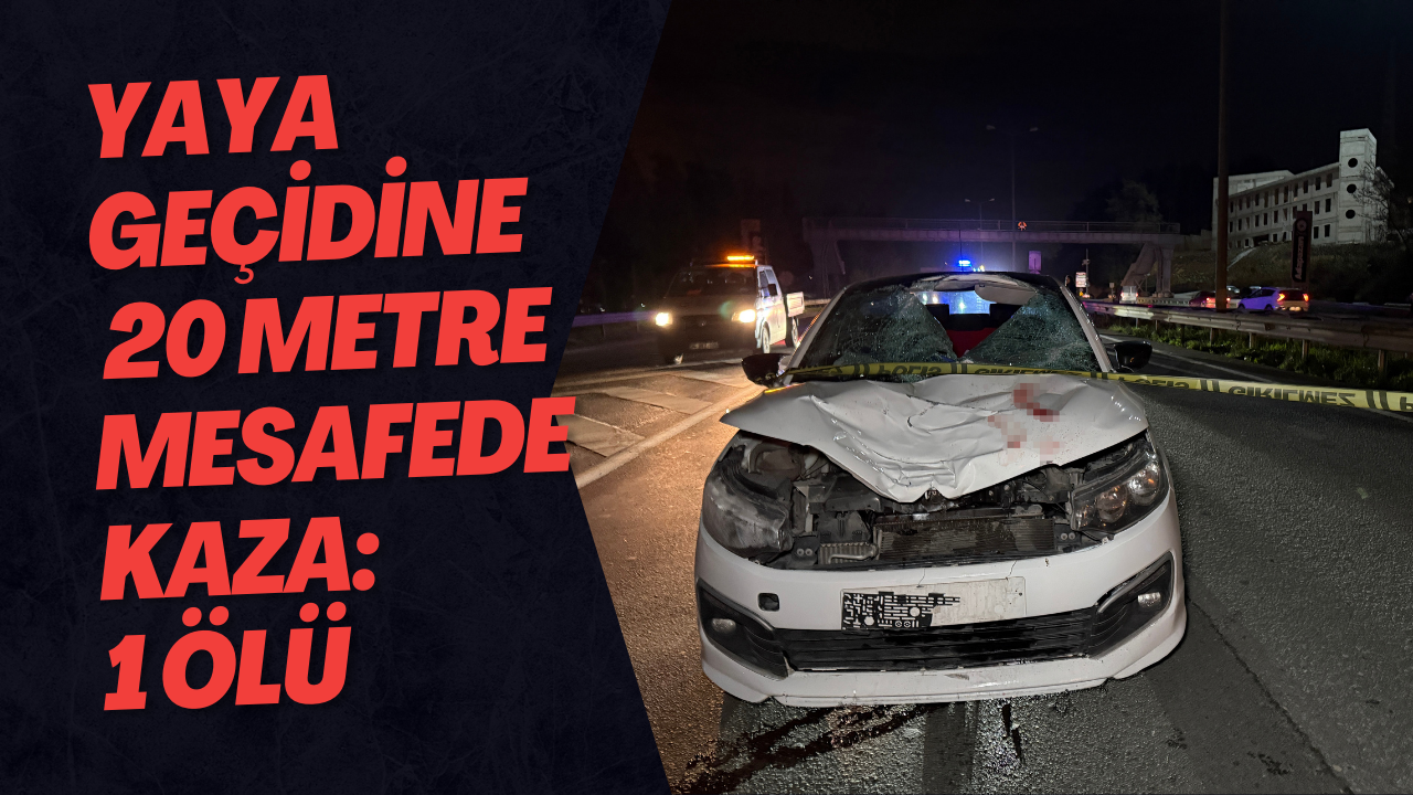 Yaya Geçidine 20 Metre Mesafede Kaza: 1 Ölü