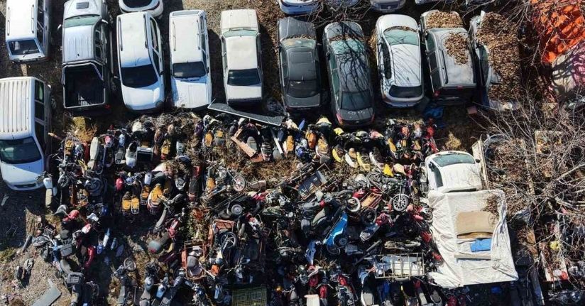 Elazığ’da yediemin otoparkında yosun tutan araçlar: 500 milyon TL’lik servet çürüyor