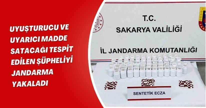Uyuşturucu ve uyarıcı madde satacağı tespit edilen şüpheliyi jandarma yakaladı