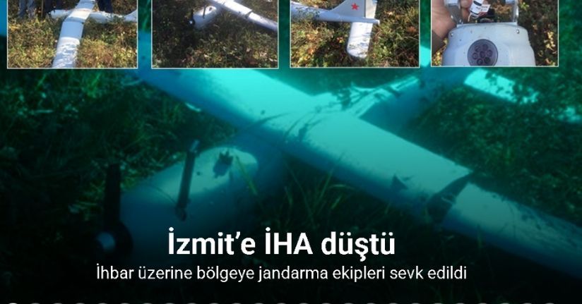 İzmit’e İHA düştü