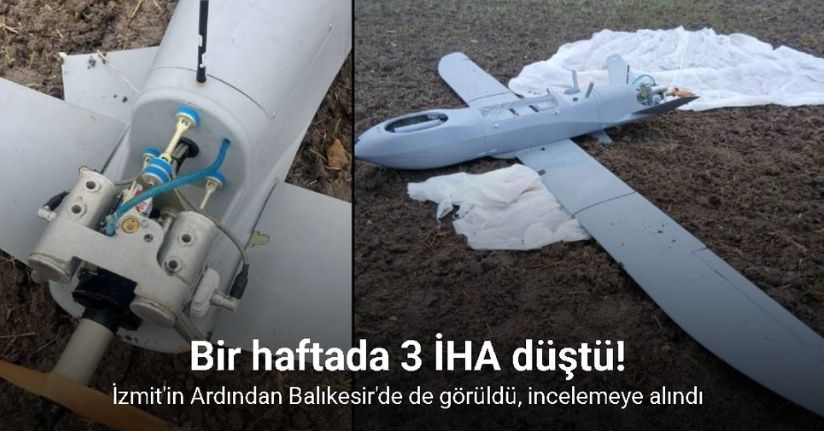 Manyas’ta düşen İHA, inceleme için Ankara’ya gönderildi