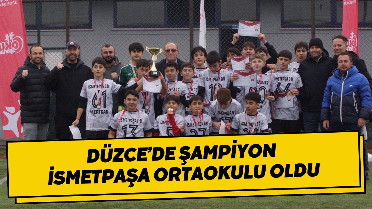 Düzce’de Şampiyon İsmetpaşa Ortaokulu Oldu