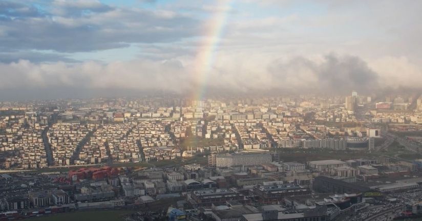 İstanbul’da gökkuşağı sürprizi