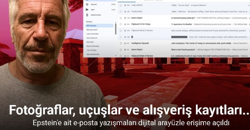 Epstein'e ait e-posta yazışmaları dijital arayüzle erişime açıldı