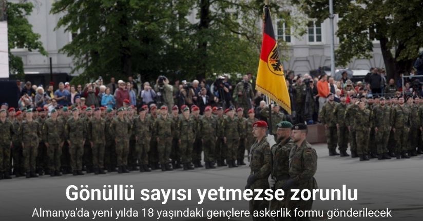Almanya'da yeni yılda 18 yaşındaki gençlere askerlik formu gönderilecek