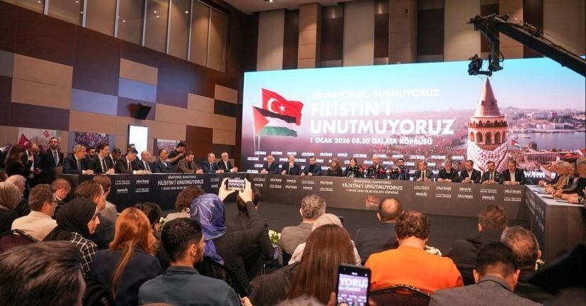 TÜRGEV, 1 Ocak 2026 Gazze yürüyüşünde tek yürek
