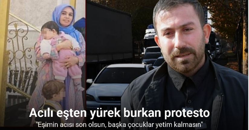 Siverek’te yürek burkan protesto: Eşimin acısı son olsun, bu yolu kaldırın!