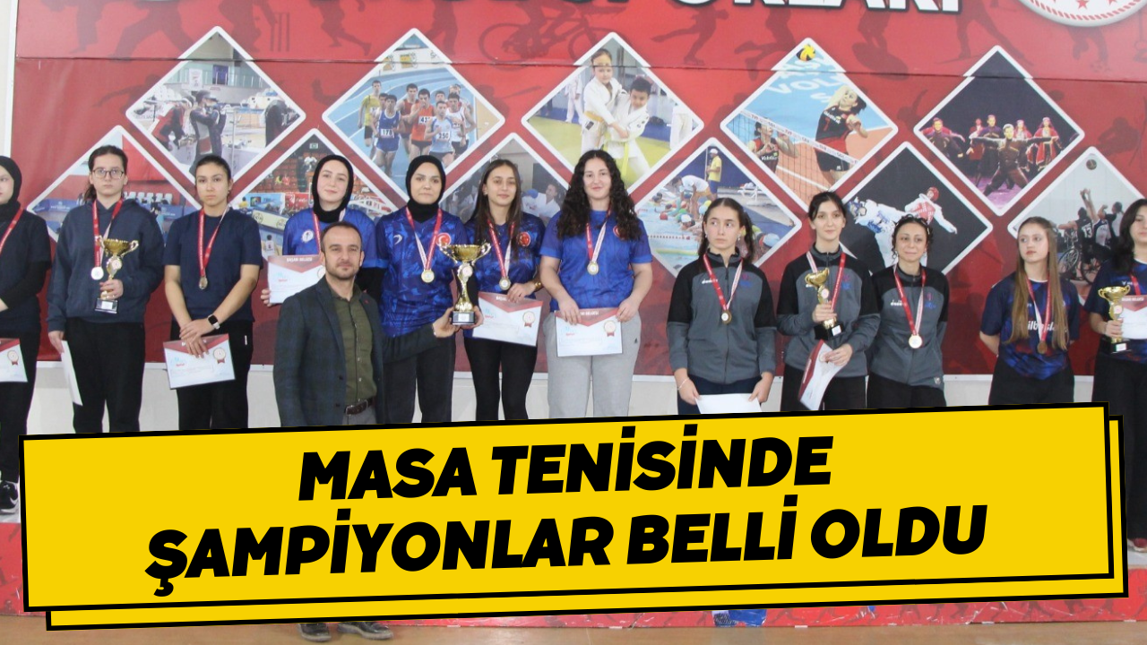 Masa Tenisinde Şampiyonlar Belli Oldu