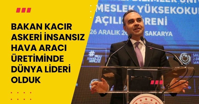 Bakan Kacır: 