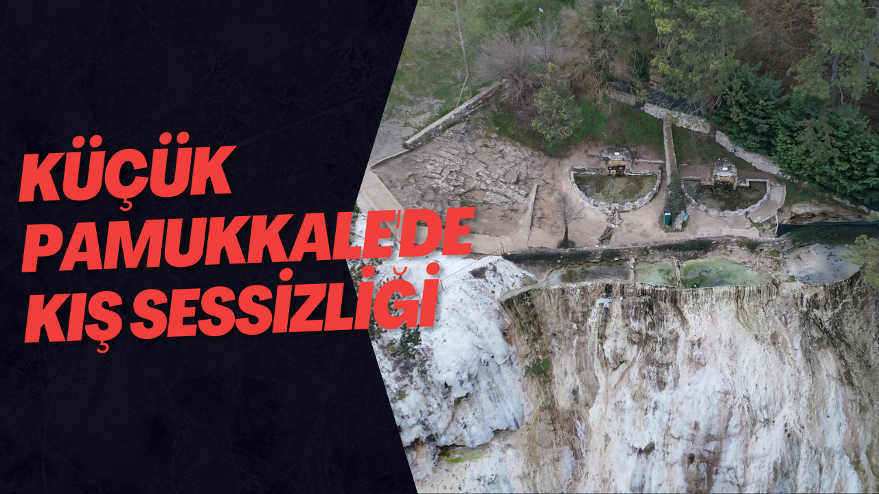 Küçük Pamukkale'de Kış Sessizliği