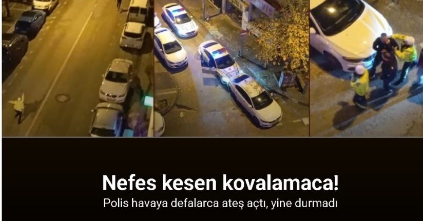 Alkollü sürücü önce araçla sonra koşarak kaçtı: Polis defalarca ateş açtı o şüpheli yine durmadı