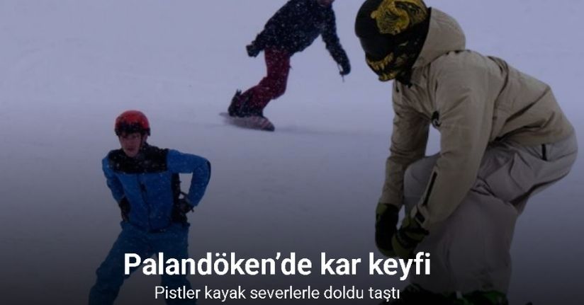 Palandöken’de kar, kış ve kayak keyfi