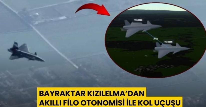 Bayraktar KIZILELMA’dan akıllı filo otonomisi ile kol uçuşu