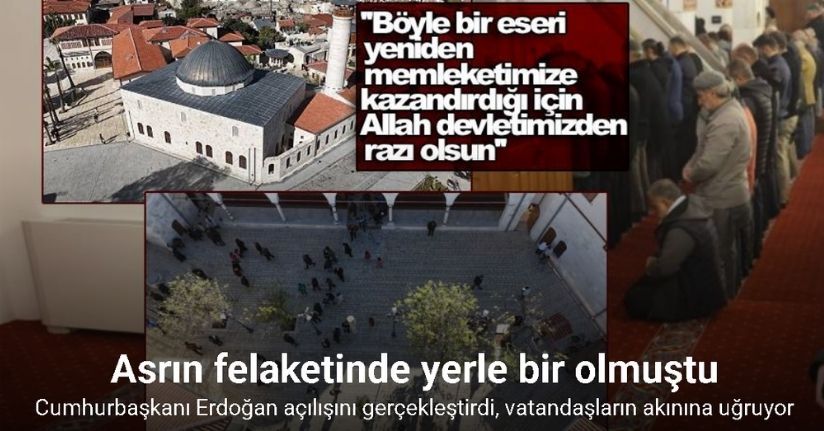 Habibi Neccar Camii, Cumhurbaşkanı Erdoğan’ın açılışını gerçekleştirmesiyle vatandaşların akınına uğruyor