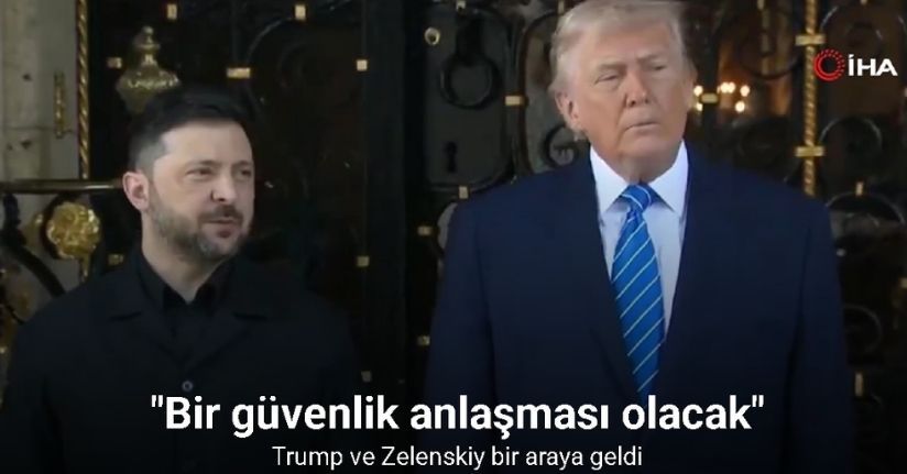 Trump ve Zelenskiy bir araya geldi