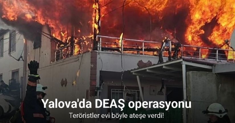 Teröristler evi böyle ateşe verdi!