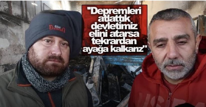 Hatay’da 9 iş yeri yanarak kullanılmaz hale geldi