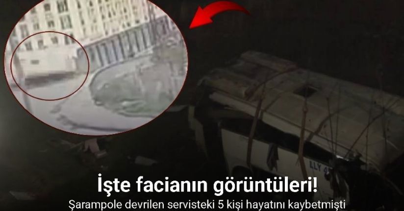 Esenyurt’ta 5 kişinin hayatını kaybettiği servis faciasının yeni görüntüleri ortaya çıktı