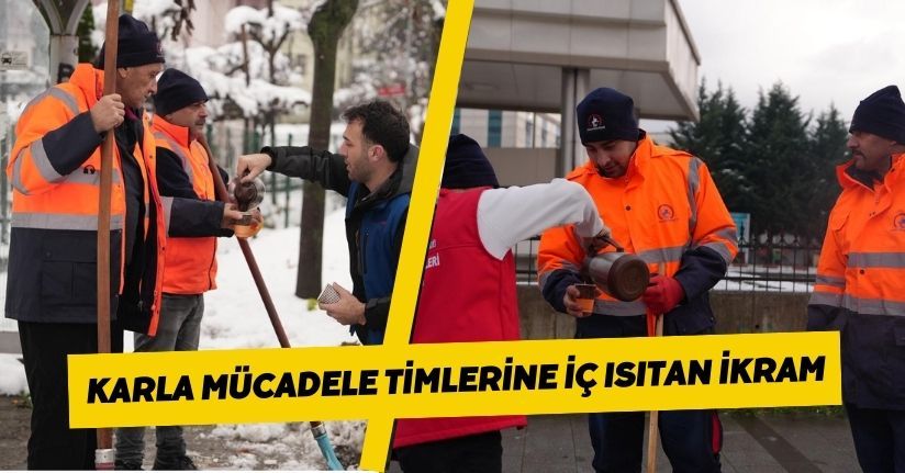 Karla Mücadele Timlerine İç Isıtan İkram