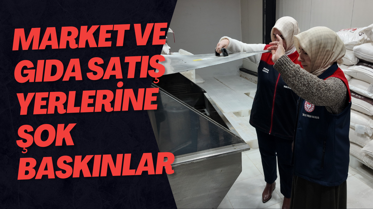 Market Ve Gıda Satış Yerlerine Şok Baskınlar