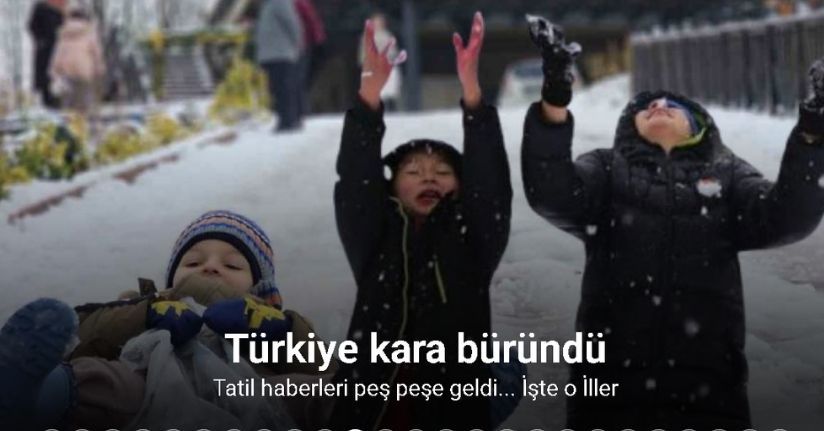 Türkiye kara büründü: Tatil haberleri peş peşe geldi