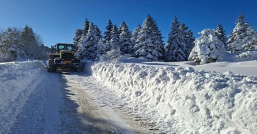 Kastamonu'da 328 köy yolu kardan kapalı