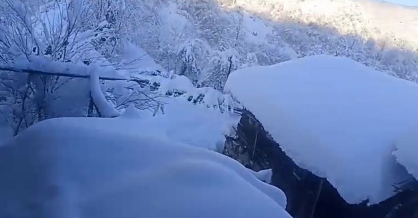 Karabük’te köylerde kar kalınlığı 1.5 metreyi aştı