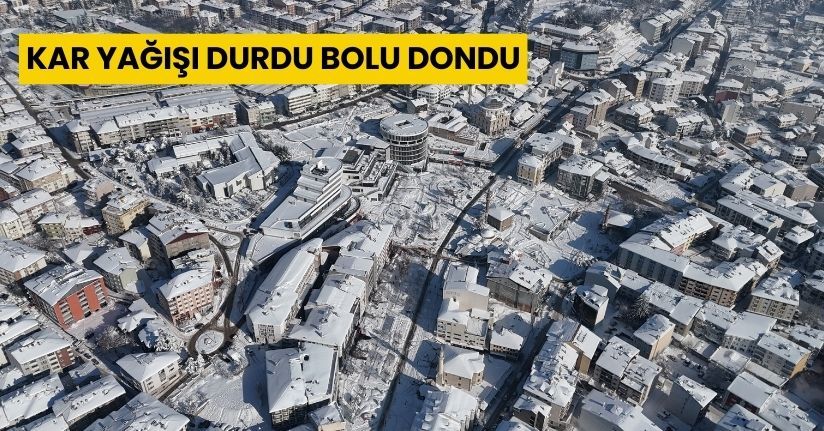 Kar yağışı durdu, Bolu dondu